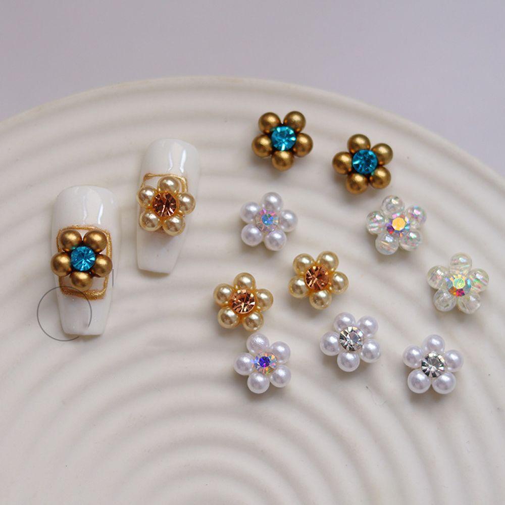 Set 5 Phụ Kiện Ngọc Trai 3D Trang Trí Móng Nghệ Thuật|Phụ Kiện Làm Móng Nghệ Thuật