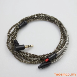 Dây cáp tai nghe mạ bạc đính pha lê phù hợp cho audio-technica ath-im50 im70 03 im04