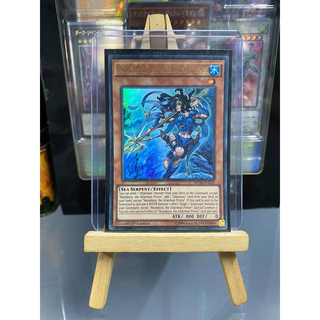 [ Dưa Hấu Yugioh ] Lá bài thẻ bài Neptabyss the Atlantean Prince - Ultra Rare - Tặng bọc bài nhựa bảo quản