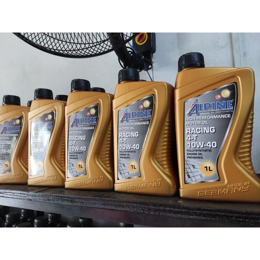 NHỚT ALPINE RACING - 4T 10W40 1L dành cho xe số, côn tay  Nhập khẩu chính hãng tử Đức