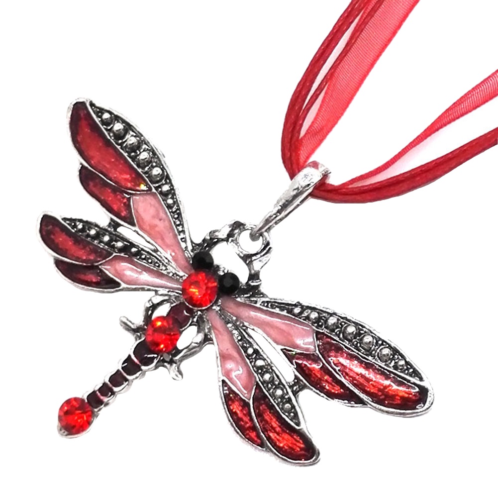 Vòng cổ Hợp Kim Hình Chuồn Chuồn Đính Đá Xinh Xắn Cho Nữ