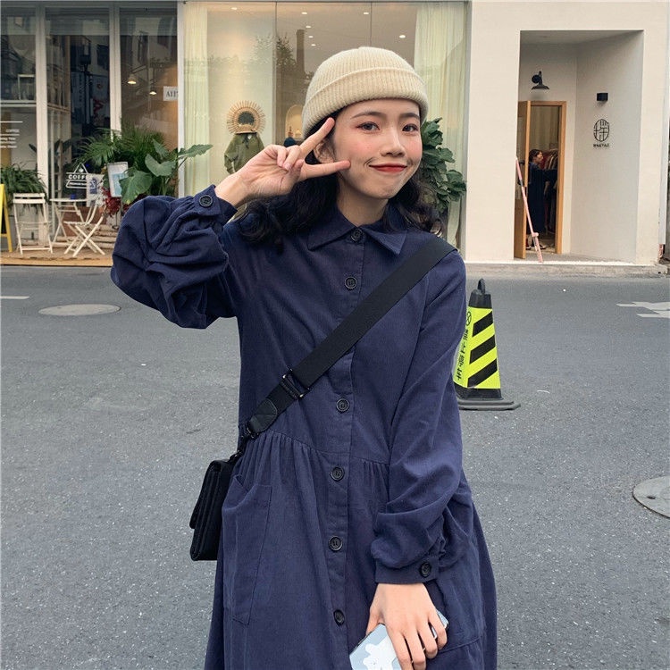 Đầm Dài Dáng Rộng Phong Cách Vintage Dành Cho Nữ