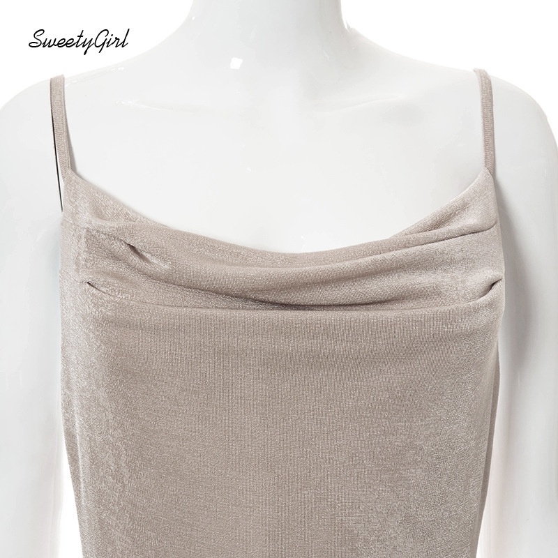 Đầm Maxi Không Tay Màu Trơn Dáng Ôm Thời Trang 2022 Cho Nữ