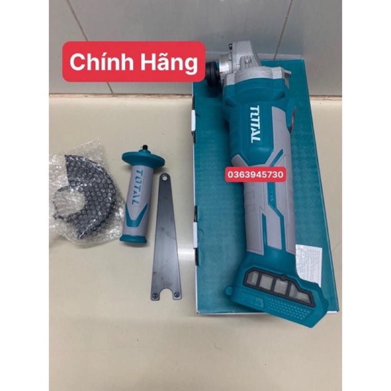 TOTAL Máy mài góc dùng pin Lithium 20V 125MM & 100MM TAGLI1002 & TAGLI201008 & TAGLI201258