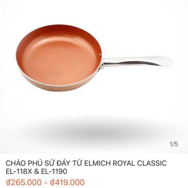 CHẢO PHỦ SỨ CHỐNG DÍNH ĐÁY TỪ ROYAL CLASSIC EMICH