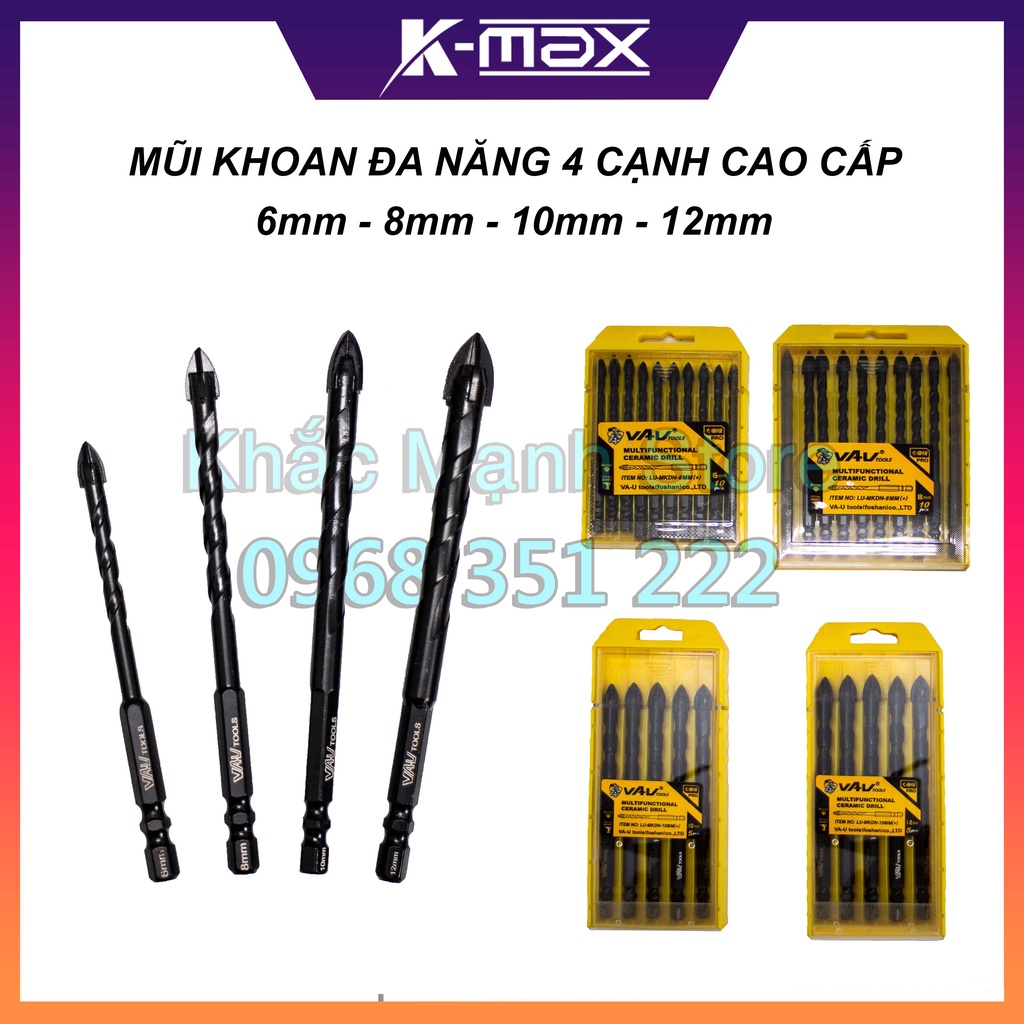 Mũi Khoan Đa Năng Lục Giác Chất Liệu Thép Siêu Bền