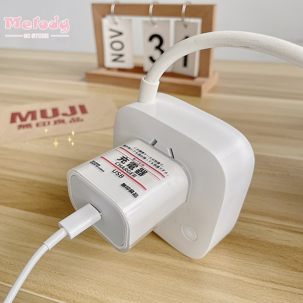 Vỏ bọc củ sạc điện thoại họa tiết hoạt hình xinh xắn đơn giản dành cho 20W/5W