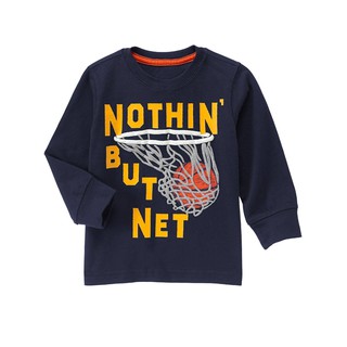 Áo thun bé trai chính hãng Gymboree nhập từ Mỹ - Net Long Sleeve Tee - Gym Navy