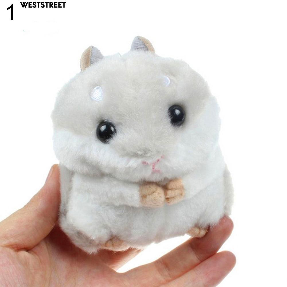 Móc chìa khóa hình chuột Hamster nhồi bông đáng yêu