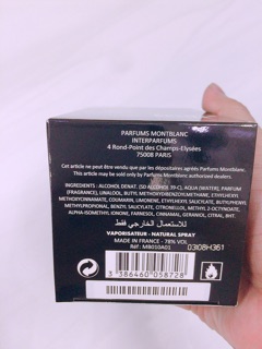 Nước hoa Nam Montblanc Legend Emblem 100ml...hàng auth