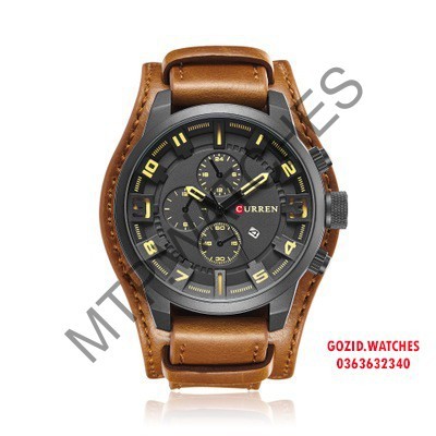 [Mã WTCHDEC giảm 20K ] Đồng hồ nam CURREN CR02 dây da sang trọng ,đăng cấp dành cho doanh nhân-MTP.watches