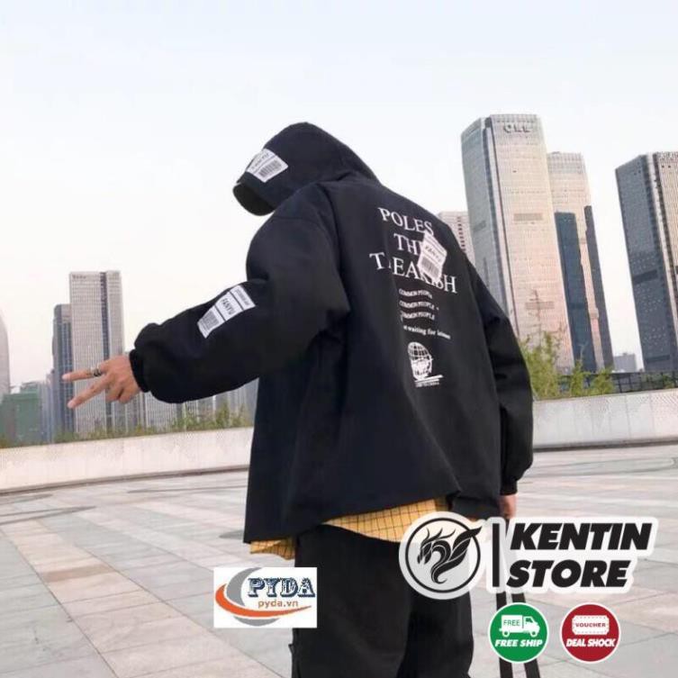 Áo khoác kaki cao cấp form rộng Unisex túi hộp in lưng, kèm ảnh thật KENTIN | BigBuy360 - bigbuy360.vn
