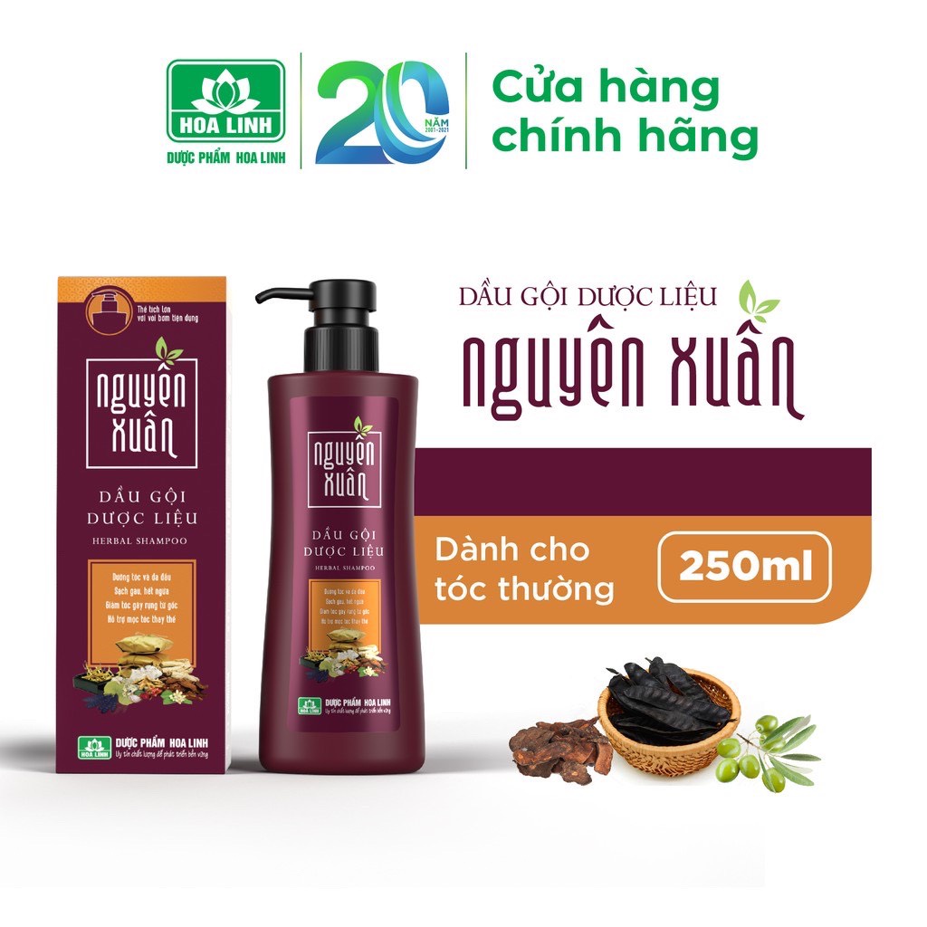 Bộ dầu gội và xả Nguyên Xuân 250ml dành cho tóc thường - tóc hư tổn - tóc gàu, ngứa - tóc dầu, bết