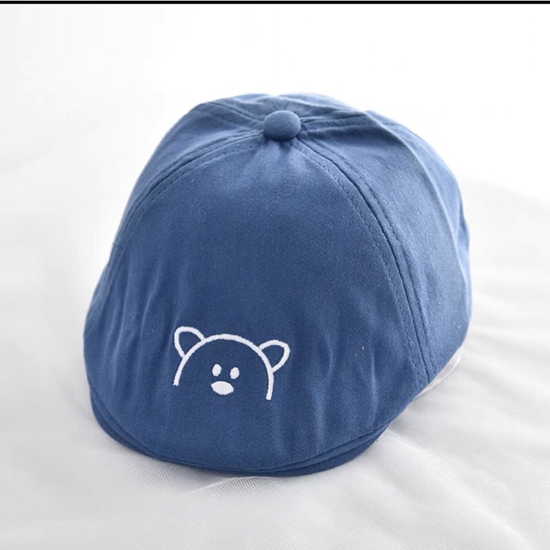 Mũ nón beret chất kaki mềm đẹp cho bé 1-4 tuổi