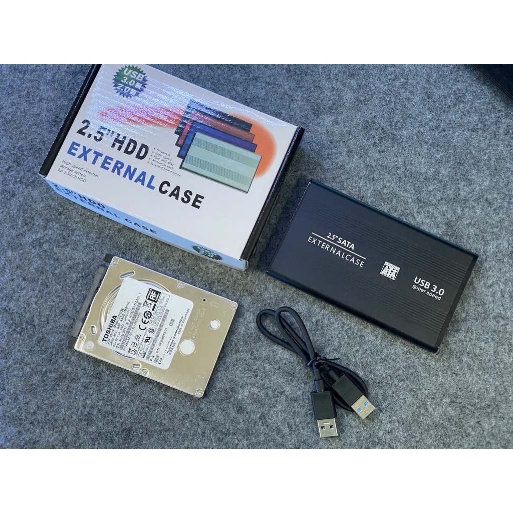 Ổ cứng di động 2.5" External case 320gb / 500gb / 1tb - bảo hành 12 tháng