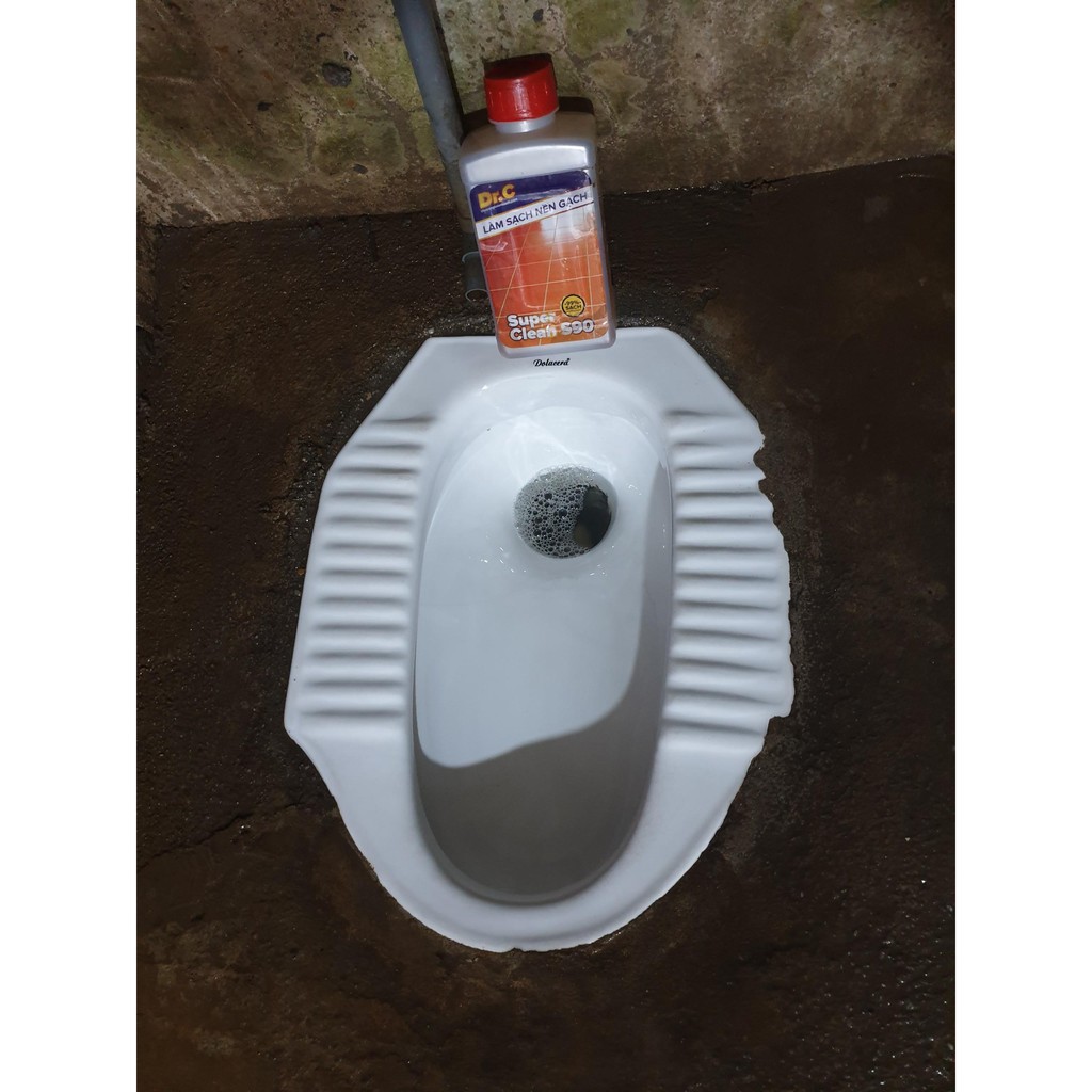 Làm sạch  sàn gạch, thiết bị men sứ Dr.C CHÍNH HÃNG - Super Clean S90 Tẩy Xi Măng, Vôi Vữa Trên Bề Mặt Sàn Gạch
