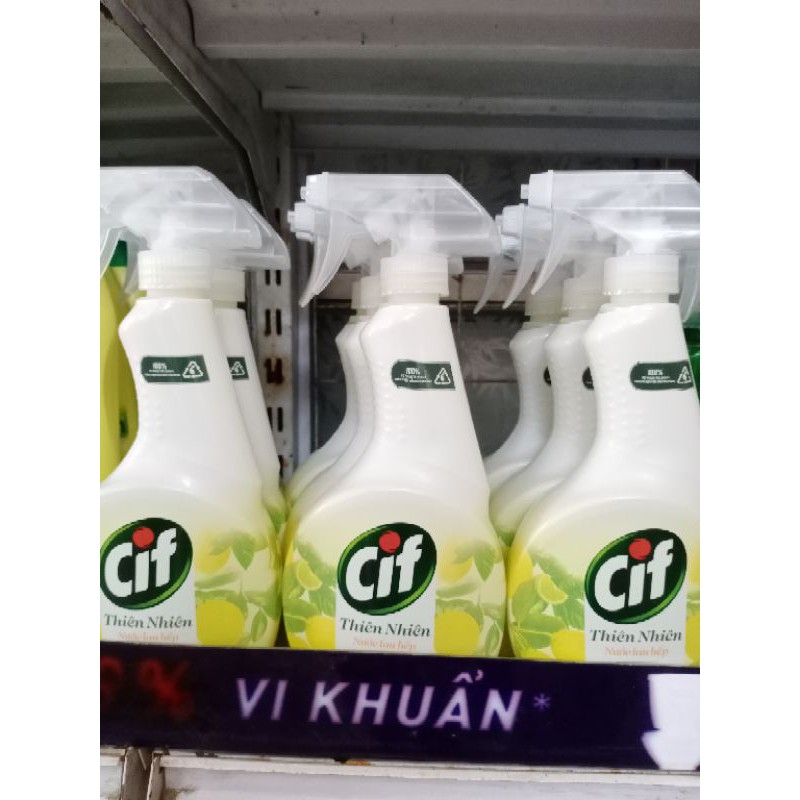 CIF - Nước lau BẾP - lau ĐA NĂNG - lau KÍNH chai xịt 520ml - Kem tẩy CIF 690g