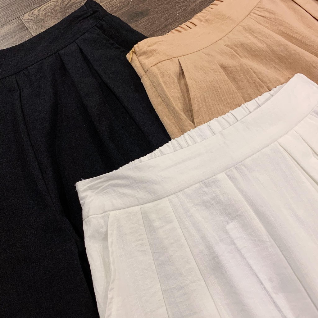 Quần culottes đũi lưng chun -79Q05