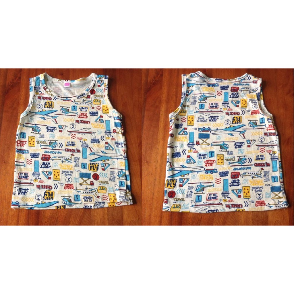 Áo 3 lỗ cotton bé trai bé gái 8-30kg