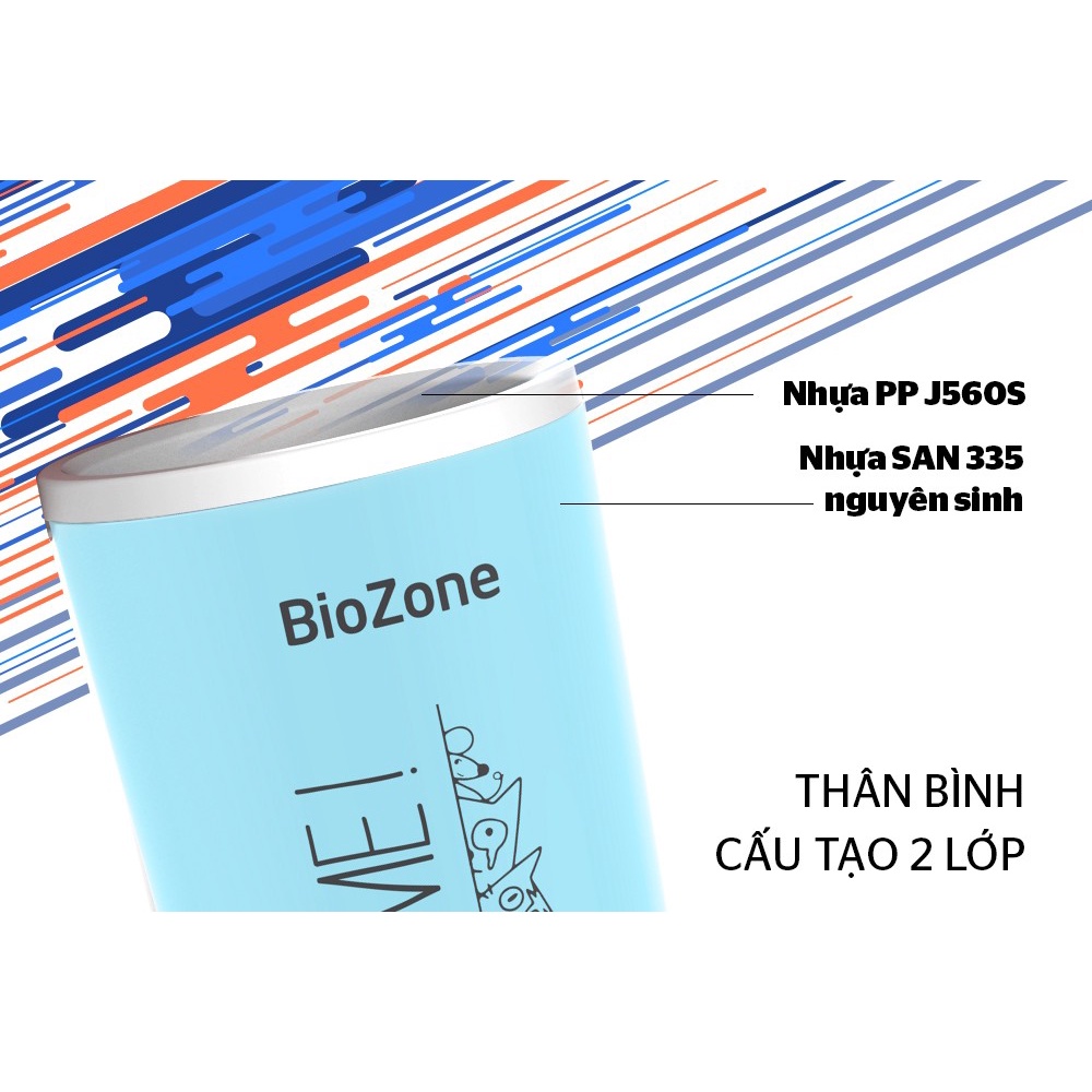 ( HCM - SHIP 2H ) Bình nước giữ nhiệt KB-WA500P1WB BIOZONE 500 ML nguyên liệu nhựa cao cấp nhập khẩu từ Hàn Quốc