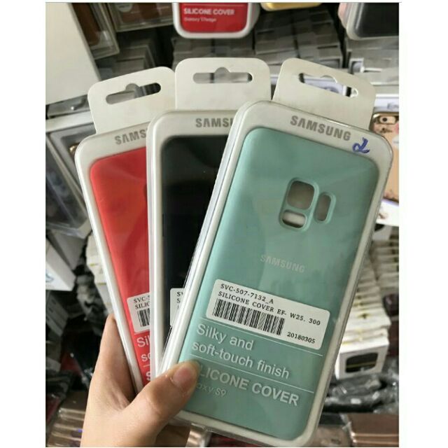 Ốp lưng chống bẩn silicon cover cho Galaxy S9+/ S9 Plus - Nhiều màu