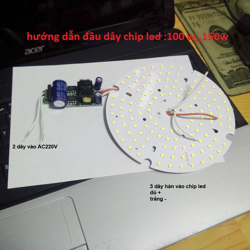 Chip LED BULB kèm Driver AC220V 50 ngàn giờ Sáng trắng 5w 10w 20w 30w 40w 50w 60w | BigBuy360 - bigbuy360.vn