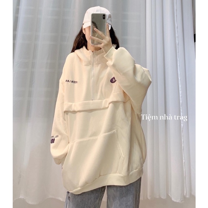 áo hoodie khoá kéo nỉ bông phối túi | BigBuy360 - bigbuy360.vn