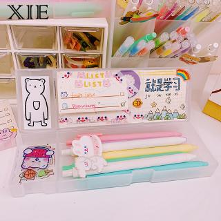 ❤Toàn Bộ Cửa Hàng Full Amount Miễn Phí Vận Chuyển❤Hộp Đựng Bút Bằng Nhựa Trong Suốt Cỡ Lớn Thiết Kế Đơn Giản Sáng Tạo Phong Cách Hàn Quốc Cho Học Sinh Tiểu Học