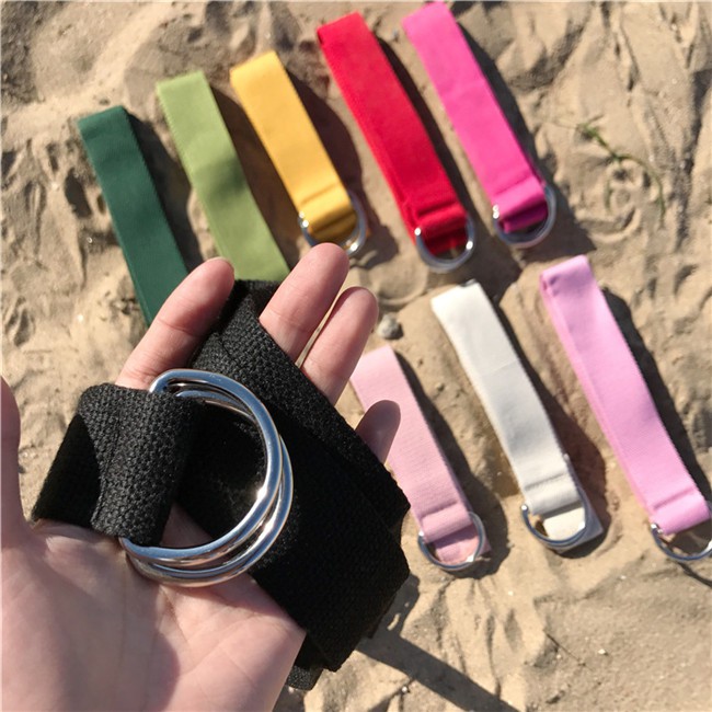 [Spot]Thắt Lưng Vải Canvas Kiểu Dáng Đơn Giản Cho Nam Và Nữ