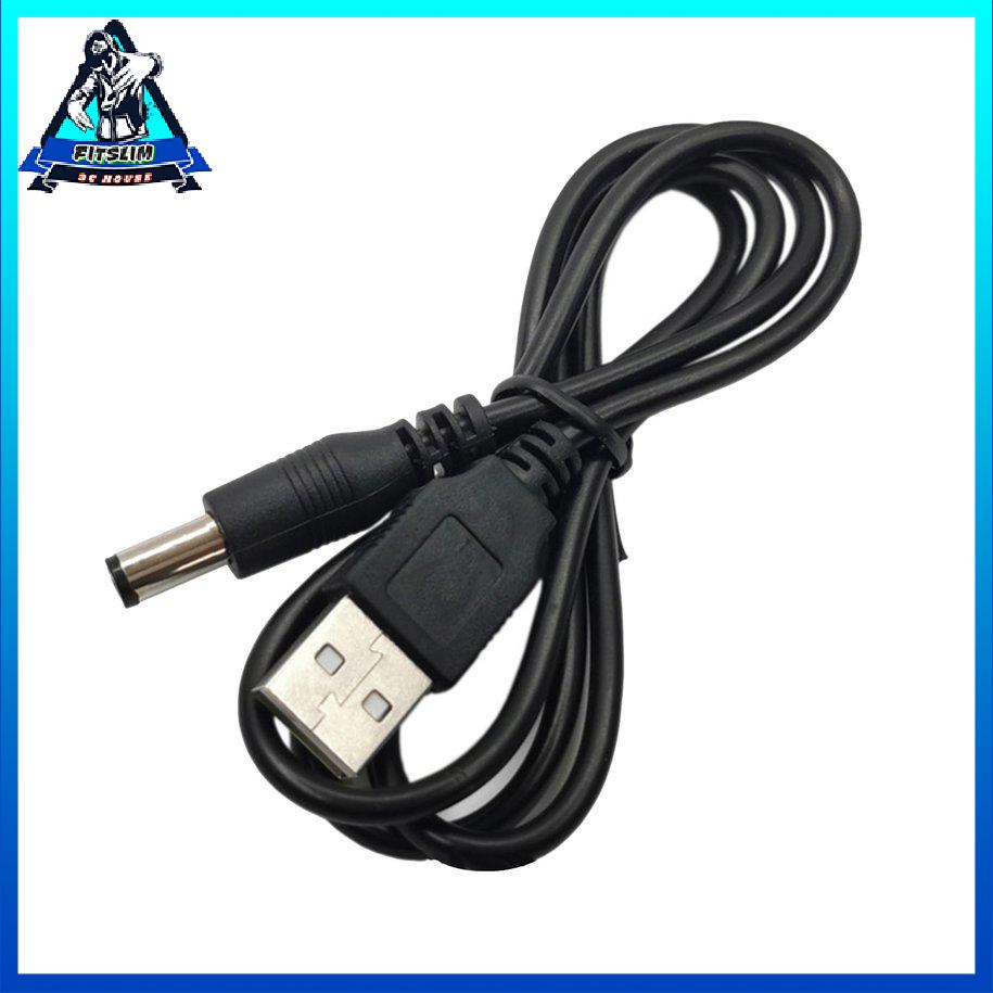 Cáp USB to DC 1.5A 5.5x2.1mm Đường dây tăng cường nguồn cho bộ định tuyến WiFi