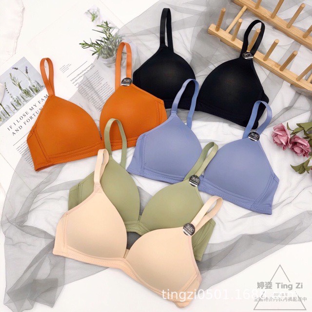 Áo lót nữ Cóc sê tròn ôm ngực LIHISU chất su nhật không gọng đệm mỏng cao cấp kèm túi zip xịn xò mặc thoải mái AL03 | BigBuy360 - bigbuy360.vn