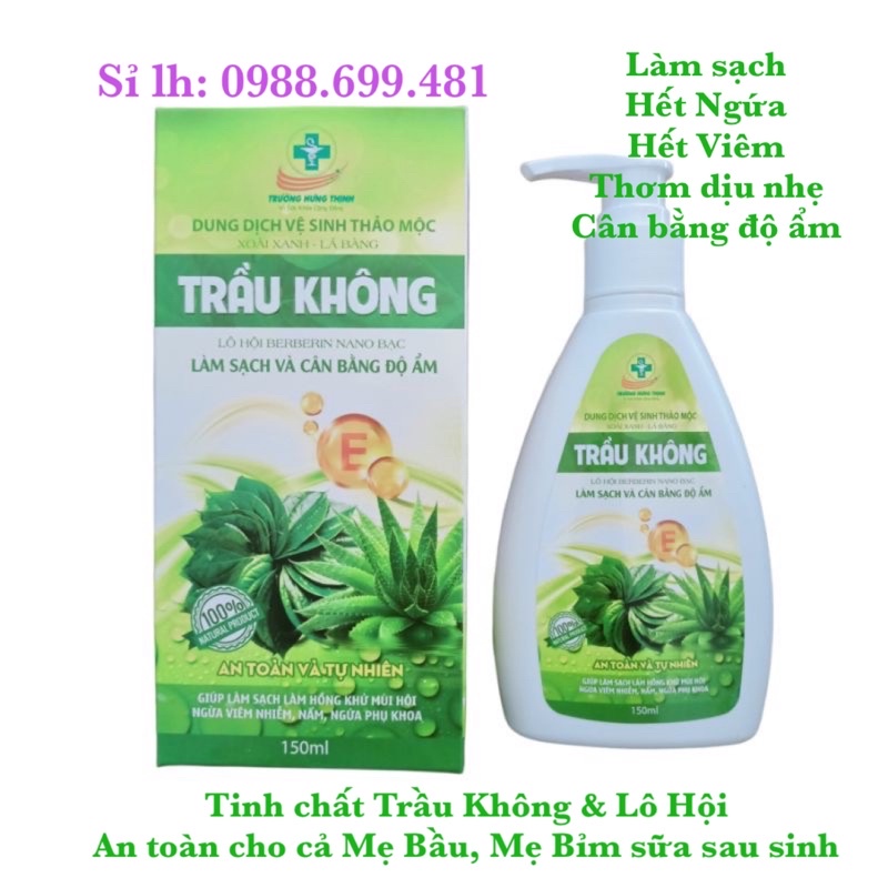 (GIÁ DÙNG THỬ) DUNG DỊCH VỆ SINH THẢO MỘC TRẦU KHÔNG 150ml