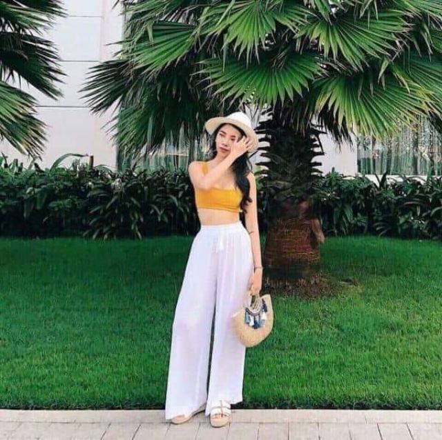 Quần ống rộng đũi siêu đẹp