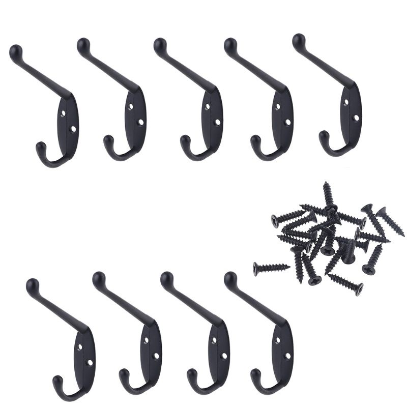 Set 9 Móc Treo Khăn Gắn Tường Chịu Được Sức Nặng Phong Cách Châu Âu