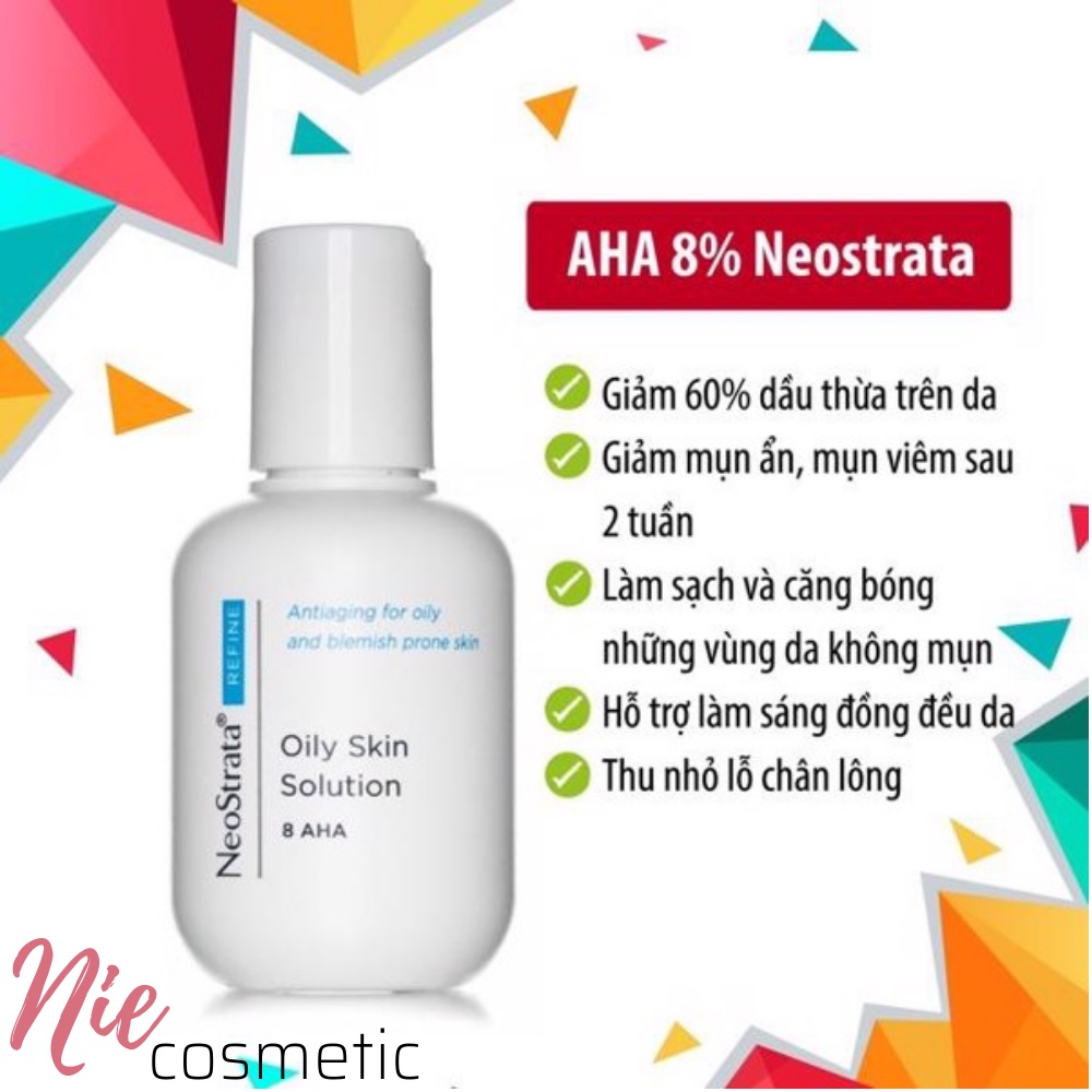 Tẩy da chết hóa học Neostrata Oily Skin Solution Lotion AHA 8% 100ml { công ty }