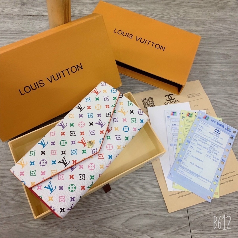 Ví cầm tay LV chất xịn full box full logo
