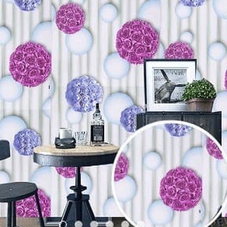 Giấy dán tường hoa cẩm tú cầu - khổ 45cm