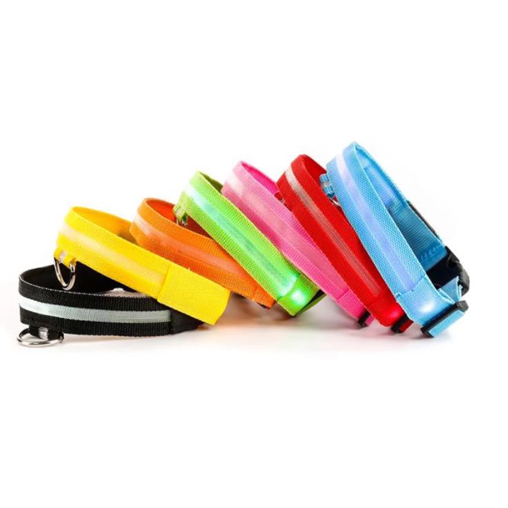 Vòng Cổ Thú Cưng Gắn Đèn LED # A066