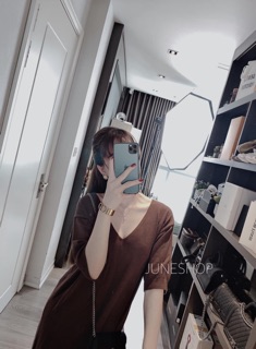 Váy cổ tim 3 màu dành cho nữ