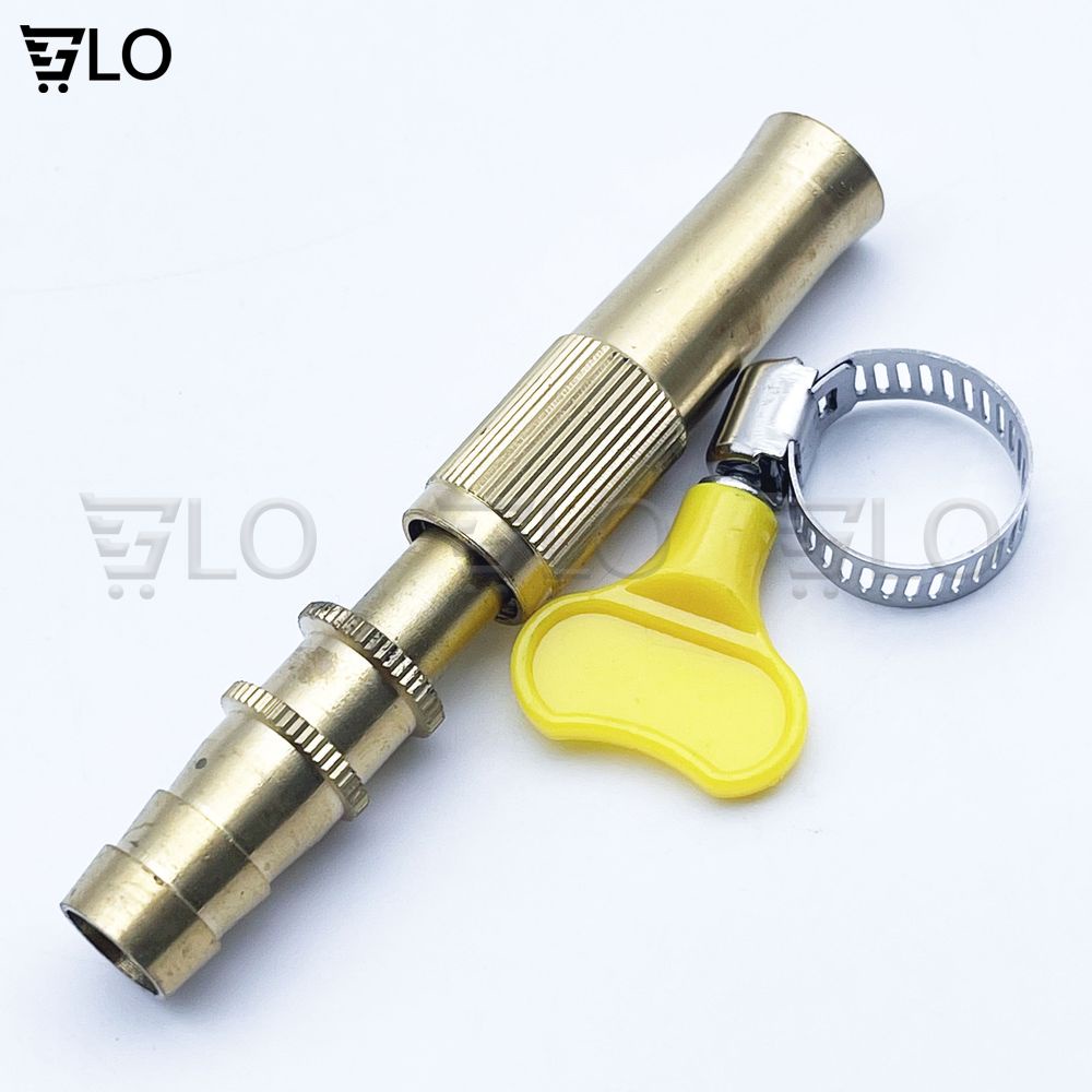 Đầu vòi xịt tăng áp bằng đồng, rửa xe hơi, rửa sân, tưới cây, làm vườn, điều chỉnh được áp lực nước .