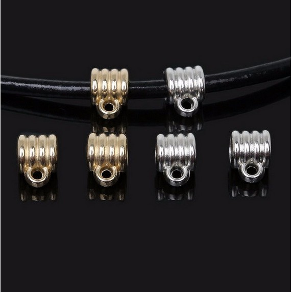 Set 40 Hạt Cườm Mạ Vàng / Bạc 6mm Dùng Làm Trang Sức DIY