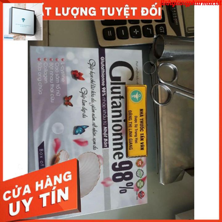 (Chính hãng)Viên uống trắng da GLUTATHIONE 98% giúp làm đẹp da hạn chế lão hóa da giảm nám tàn nhang