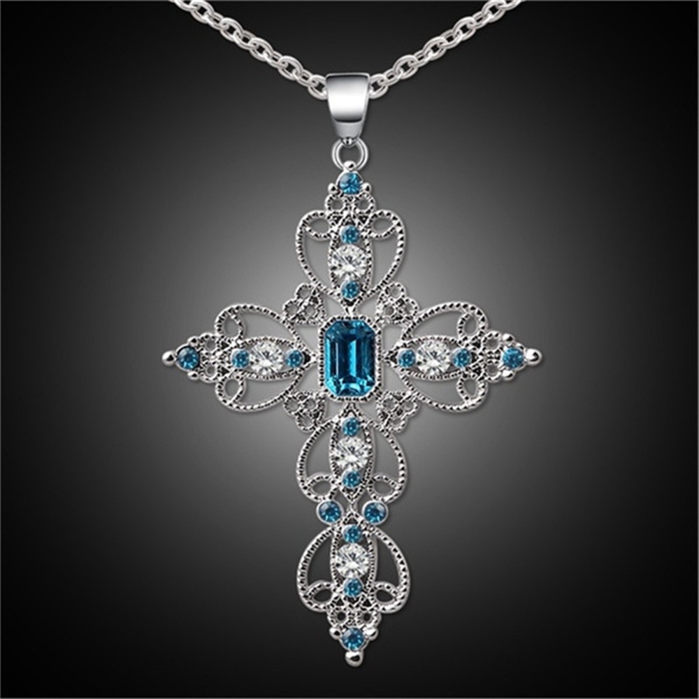 Vòng cổ Mặt Thánh Giá Đính Đá Phong Cách Bohemian Dành Cho Nữ