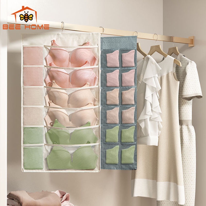 Túi đựng đồ lót, tất - vớ 2 mặt 36 ngăn có móc treo cao cấp - BEEHOME - Đảm bảo hàng chất lượng tốt