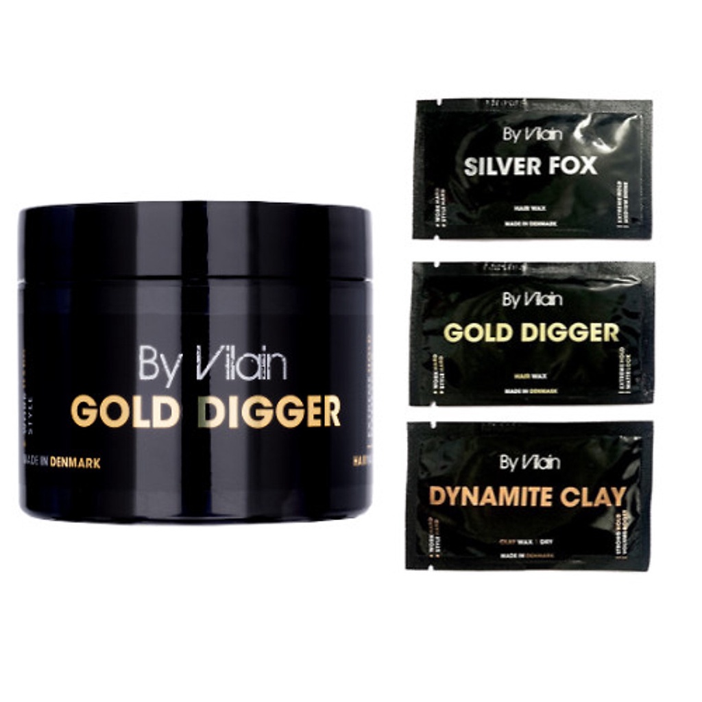 Sáp, Wax Vuốt Tóc Nam Nữ By Vilain Gold Digger 100gr. Tạo Kiểu, Giữ Nếp Cho Tóc. Hàng Chính Hãng