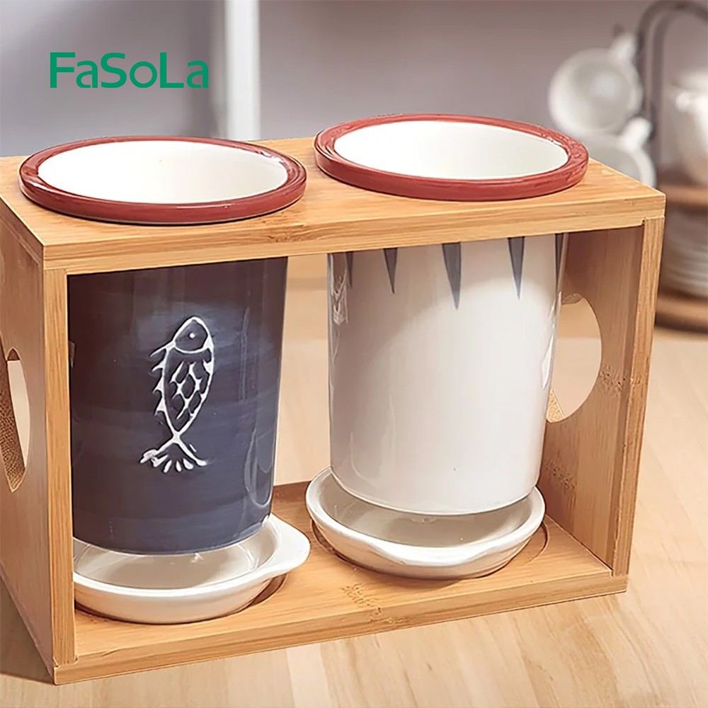 Ống đũa đôi bằng sứ cao cấp trang nhã [FASOLA] FSLSH-075