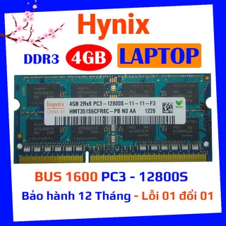 Mua ram máy tính laptop hynix ddr3 4gb bus 1600 pc3 12800s hàng chính hãng bảo hành 01 đổi 01 trong 12 tháng