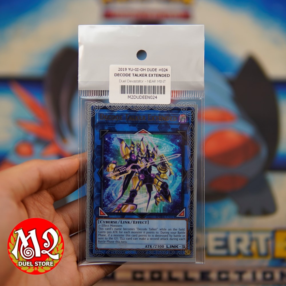 Thẻ bài yugioh DUDE-EN024Decode Talker Extended - Ultra Rare -  Bảo quản M2SCCQ-LITE