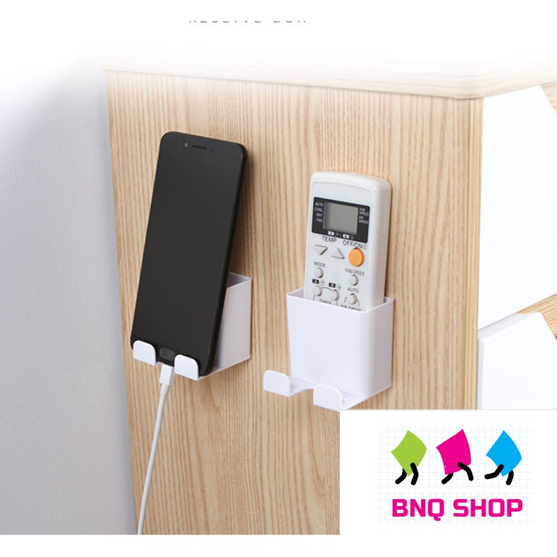 Kệ đựng remote máy lạnh đa năng - treo Sạc Điện Thoại tiện dụng treo tường