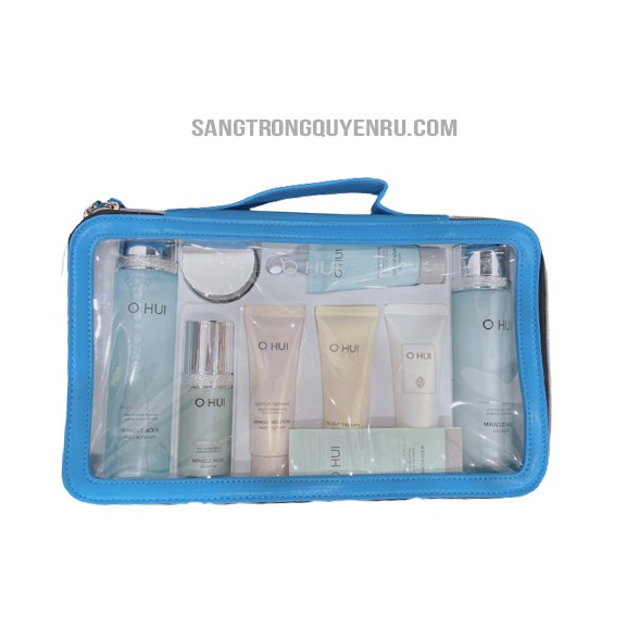 Bộ sản phẩm dưỡng da Ohui Miracle Aqua Special Set 8pcs - Dưỡng ẩm dầu mụn lão hóa